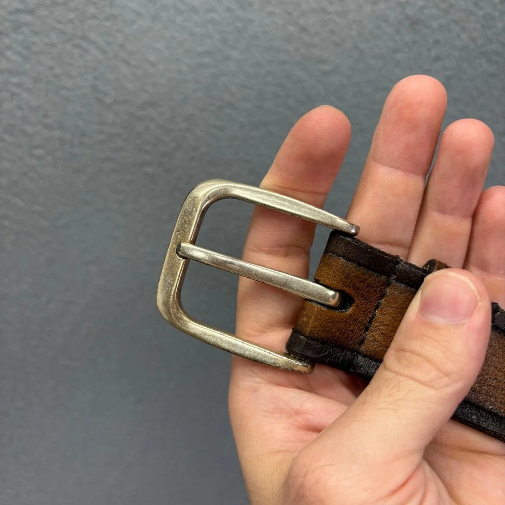 Allen Edmonds Belt Mens 42 Brown Leather Handcrafted Made in USA Heritage 19587